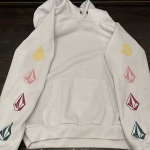 volcom white hoodie